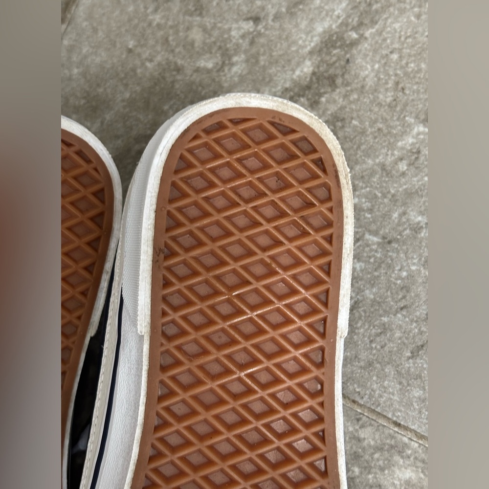 Vans off the Wall Navy Blue and White Old Skool Sneakers Size 12 - Picture 10 of 12